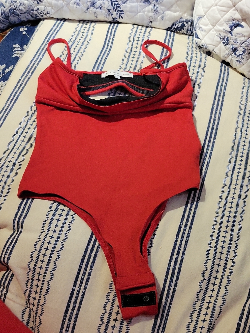 Goop G.SPORT X Proenza Schouler Orange Thigh-high Cut Bodysuit W Peekaboo Back